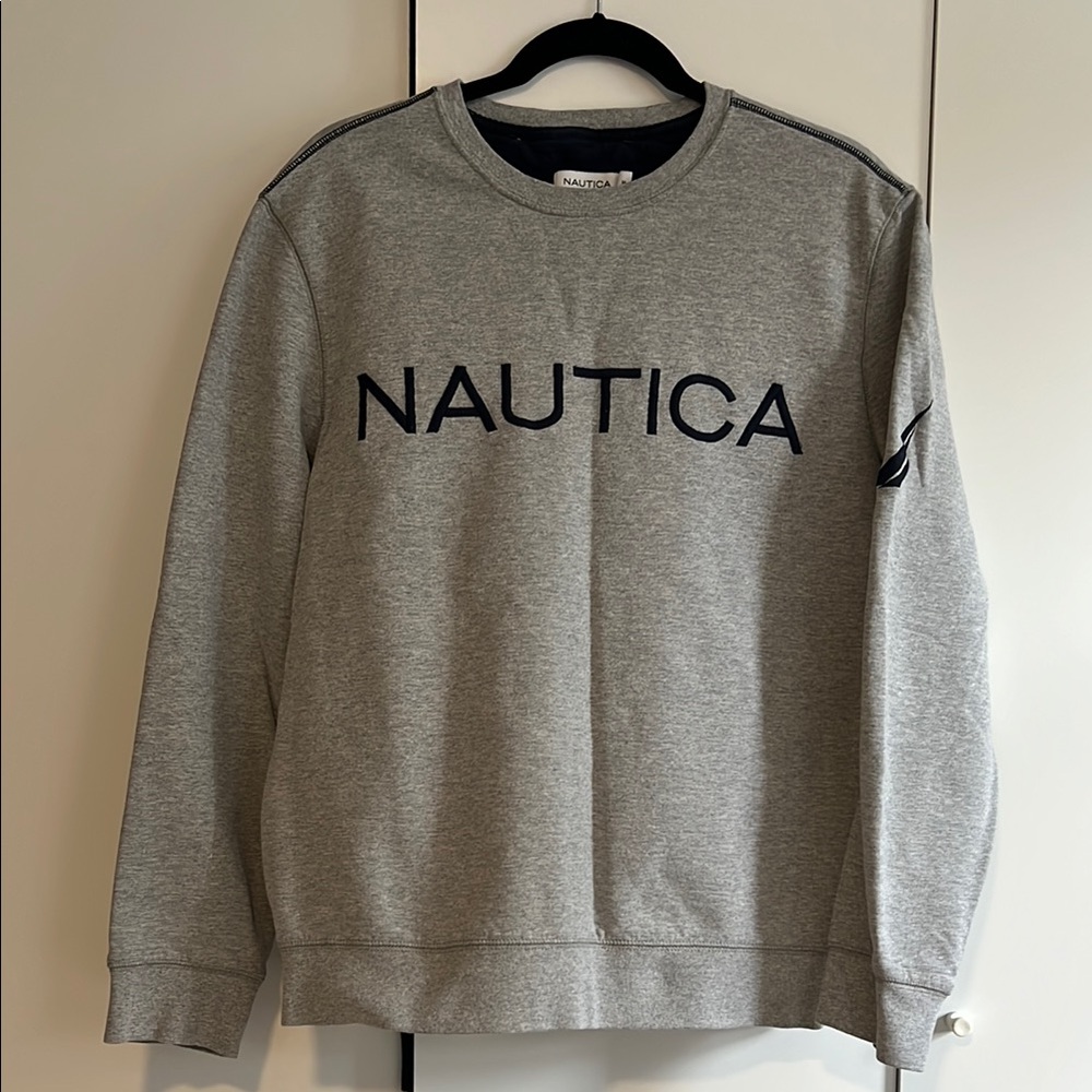 Nautica Gray Crewneck Men's Sweater